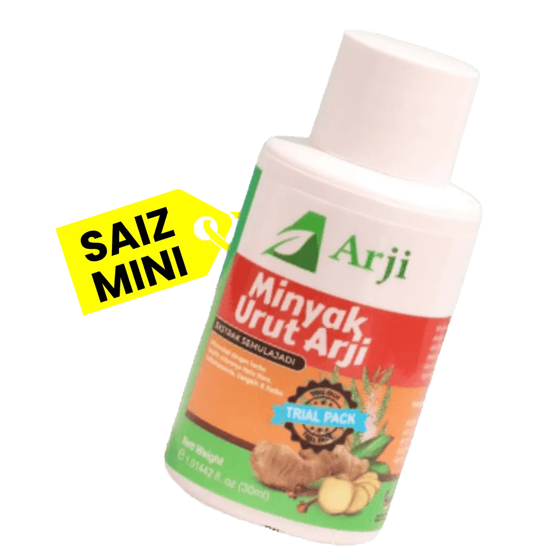 Minyak Arji Mini, pakej 1 botol RM39
